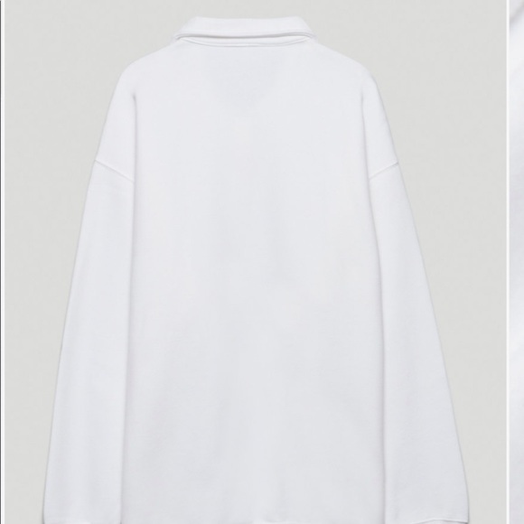 ARITZIA COZY BOYFRIEND POLO SWEATSHIRT - Picture 3 of 7